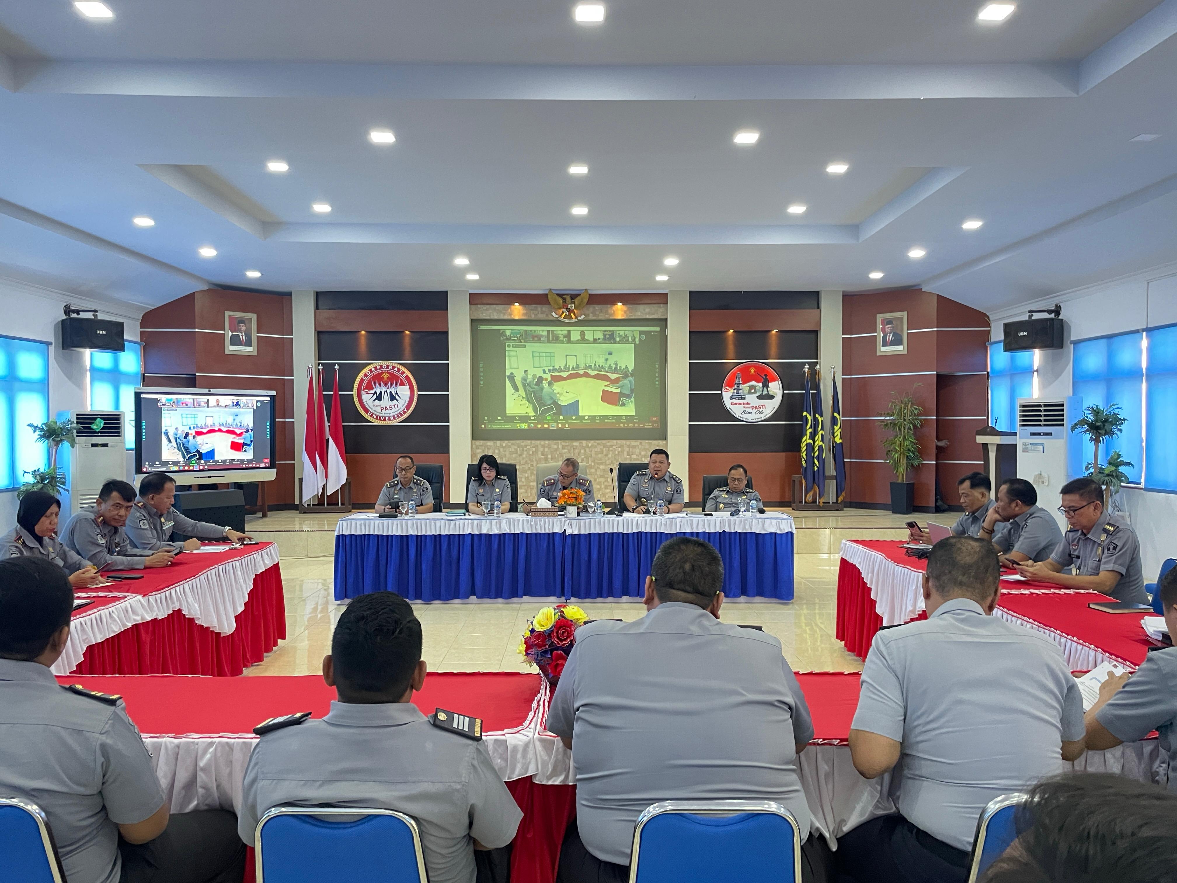 Bapas Gorontalo Ikuti Rapat Persiapan Upacara HBP Ke-60 Tahun 2024
